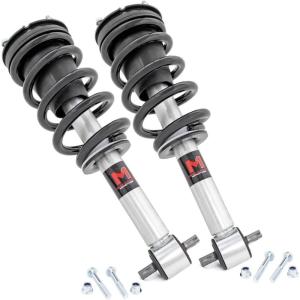 imageRough Country M1 Loaded Struts for Chevy Silverado ampamp GMC Sierra 1500 20192025 w35quot Lift  Adjustable Ride Height Enhanced Handling ampamp Control Set of 2