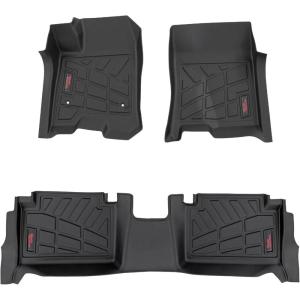 imageRough Country SureFit Front Floor Mats for Chevy Colorado ampamp GMC Canyon 20232025  Waterproof NonSlip Flexible Floor Mat Front SetFront  Back