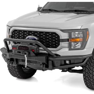 imageRough Country Tubular Front Bumper for 20212023 Ford F15051216wWinch Mount