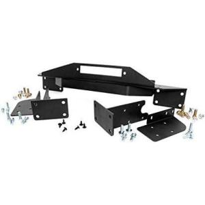 imageRough Country Winch Mounting Plate for 19931998 Jeep Grand Cherokee ZJ  1049 Black