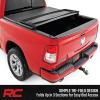 imageRough Country Soft TriFold Vinyl Tonneau Cover for Ram 1500 201920251500 TRX 20212024  Fits 64quot 763quot Bed WeatherResistant Truck Bed Cover