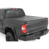 imageRough Country Hard TriFold Low Profile Tonneau Truck Bed Cover for Toyota Tundra 20072021  LowProfile Aluminum Truck Bed Cover Fits 57 Bed