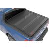 imageRough Country Hard TriFold Tonneau Cover for Ford Maverick 20222026  LowProfile Aluminum Truck Bed Cover Fits 46 Bed