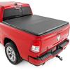 imageRough Country Soft TriFold Vinyl Tonneau Cover for Ram 1500 201920251500 TRX 20212024  Fits 64quot 763quot Bed WeatherResistant Truck Bed Cover