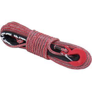 imageRough Country 38quot Red Synthetic Winch Rope with Clevis Hook  85 FT  RS116