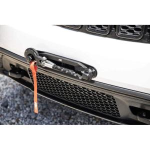 imageRough Country Hawse Fairlead Hook Mount  Keeps Clevis Hook Secure Easy BoltOn Install