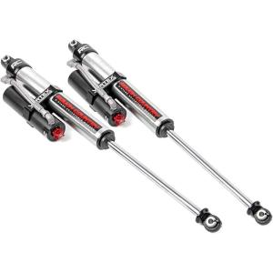 imageRough Country Vertex 25 Reservoir Rear Shocks for Ford F250 Super Duty 20052016  Fits 48quot Lift NitrogenCharged Monotube Design Set of 2
