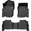 imageRough Country All Weather Floor Mats for Nissan Frontier Crew Cab 20222025  NonSlip Waterproof Flexible Floor Mat Front ampamp Rear Set