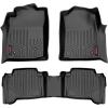 imageRough Country All Weather Floor Mats for Toyota Tacoma 20052011  NonSlip Waterproof Flexible Floor Mat Front ampamp Rear Set