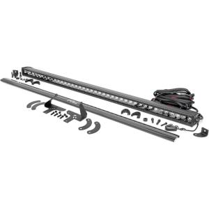 imageRough Country 40quot LED Light Bar Kit for Polaris RZR XP 4 1000 2024  Front Mount 40in Single Row LED Bar BlackSeries