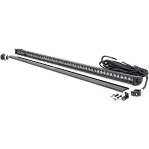 imageRough Country 50quot Black Series Single Row LED Light Bar  White DRL  70750BLDRL