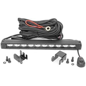 imageRough Country Rear Facing 10quot LED Light Bar Kit for Honda Talon 100030W 2400 Lumens Waterproof Flood Beam Slimline UTV OffRoad Lighting