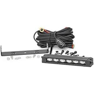 imageRough Country Rear Facing 6quot LED Light Bar Kit for Honda Foreman 50018W 1440 Lumens Waterproof Flood Beam Slimline UTV OffRoad Lighting