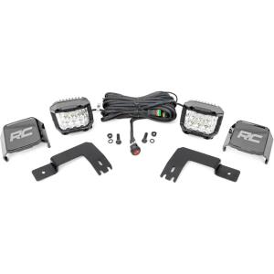 imageRough Country Under Bed LED Light Kit for Polaris Xpedition ADV5 2024 UTV  80W Dual 2quot Spectrum Series Lights 9600 Lumens Wide Flood Beam3