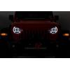 imageRough Country 9quot DRL LED Halo Headlights for Jeep JLJLUGladiator  RCH5300