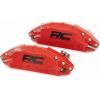 imageRough Country Brake Caliper Covers for Ford F150 20212026 2WD4WD  Red Corrosion Resistant Finish 6061T6 Aluminum Front ampamp Rear Brake Caliper Cover Set of 4