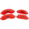 imageRough Country Brake Caliper Covers for Ford F150 20212026 2WD4WD  Red Corrosion Resistant Finish 6061T6 Aluminum Front ampamp Rear Brake Caliper Cover Set of 4