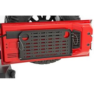 imageRough Country Folding Rear Tailgate Table for 20072018 Jeep Wrangler JK  10630  Black