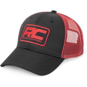 imageRough Country Hat  Red Mesh  Rough Country Patch  BlackRed  84124
