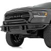 imageRough Country Tubular Front Bumper with Winch Plate for Ram 1500 20192024  Builtin Bull Bar Recovery DRings Skid PlateNo Winch Mount