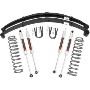 imageRough Country 3quot Lift Kit wM1 Shocks for 19842001 Jeep Cherokee XJ  63040