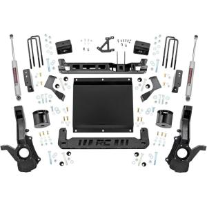 imageRough Country 4quot Lift Kit for 2324 Chevy ColoradoGMC Canyon  13230Strut Spacers  N3 Shocks