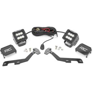 imageRough Country Dual 2quot LED Ditch Light Kit for Ram 1500 20192025 Truck  60W Flood Beams 4800 Lumen Waterproof OffRoad Lighting Upgrade