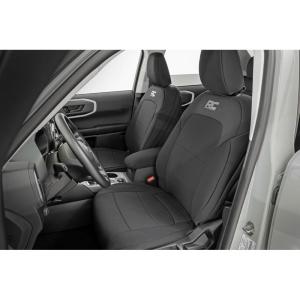 imageRough Country Neoprene Seat Covers for Ford Bronco Sport 4WD 20212025  Waterproof UVResistant FoamPadded Front ampamp Rear Covers
