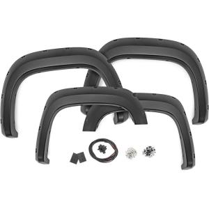 imageRough Country Pocket Fender Flares for 0713 GMC Sierra 1500  59quot  FG10717