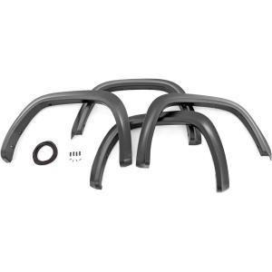 imageRough Country Sport Fender Flares for Toyota Tundra 20222025  6quot Flare Height Paintable Flat Black ABS UVProtected NoDrill Install