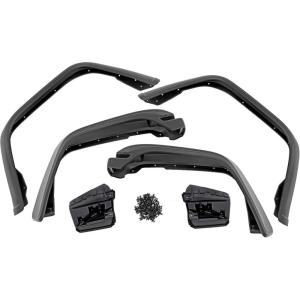 imageRough Country WF1 Fender Flares for Jeep Gladiator JT 20202024  Set of 4 Flat Black