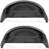 imageRough Country Rear Wheel Well Liners for Chevy Silverado 1500 20072013 ampamp 25003500 HD 20072010  BoltOn Rear Fender Liners Made in USA