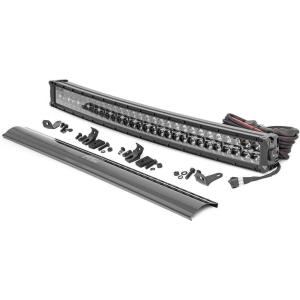 imageRough Country 30quot Black Series Curved Dual Row DRL CREE LED Light Bar  72930BDA