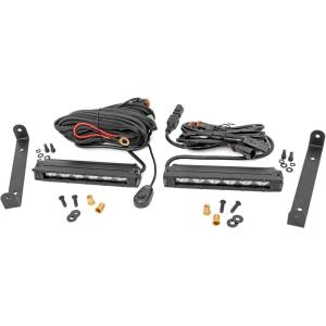 imageRough Country 6quot RearFacing Dual LED Light Bar Kit for CanAm Maverick X3 UTV  18W 2880 Lumens Waterproof Flood Beam Slimline UTV OffRoad Lighting