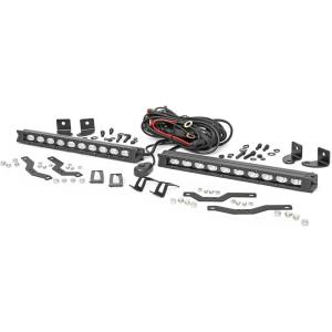 imageRough Country Dual Black Series 10quot LED Grille Kit for 1820 F150 XLT  70808