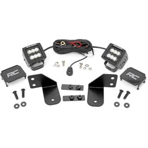 imageRough Country Rear 2quot Flood Cube LED Kit for 20132022 Polaris Ranger  93145
