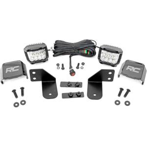 imageRough Country Rear 3quot Wide Angle LED Cube Kit for Polaris Ranger  93144