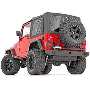 imageRough Country Rear Bumper wTire Carrier for 8706 Jeep Wrangler YJTJ  10592A