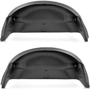 imageRough Country Rear Wheel Well Liners for Chevy Silverado 1500 20072013 ampamp 25003500 HD 20072010  BoltOn Rear Fender Liners Made in USA
