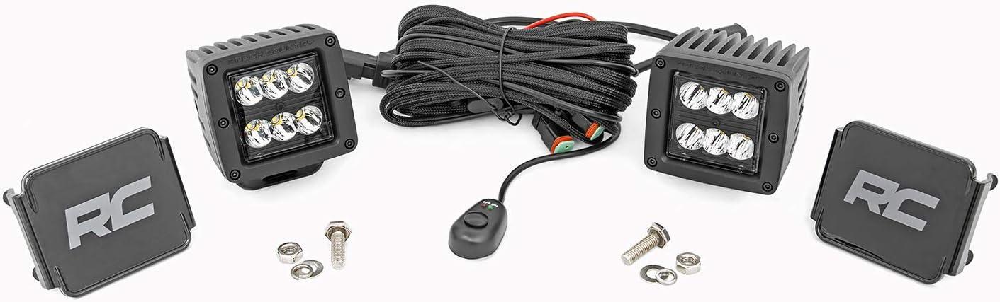 imageRough Country Black Series LED Fog Light Kit for 1415 GMC Sierra 150070689