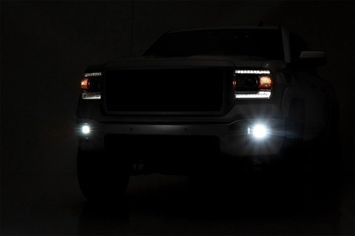 imageRough Country Black Series LED Fog Light Kit for 1415 GMC Sierra 150070689