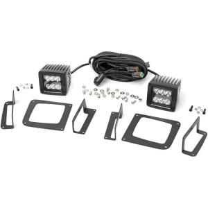 imageRough Country Black Series LED Fog Light Kit for 1415 GMC Sierra 150070689