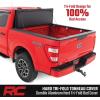 imageRough Country Hard FlipUp Truck Bed Tonneau Cover for Ford F150 20152020  Aluminum TriFold Bed Cover67 Bed