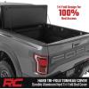 imageRough Country Hard TriFold Truck Bed Tonneau Cover for Ford F150 202126 Lightning 20222667 Bed