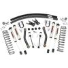 imageRough Country 45quot Lift Kit wV2 Shocks for 8401 Jeep Cherokee XJ 4WD  62370V2 Shocks