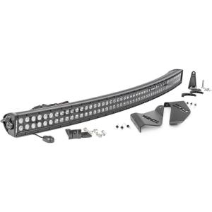 imageRough Country 50 Dual Row LED Light Bar Kit for Polaris Ranger 1000XP 1000XP 90023040 Lumens Cree LEDs SpotFlood Combo Beam