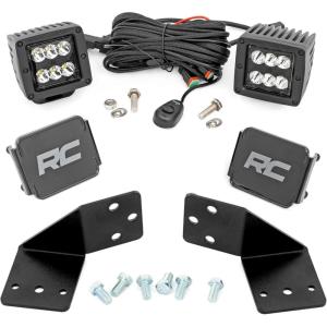 imageRough Country Dual 2 RearFacing LED Light Kit for CFMoto UForce 100040W with Amber DRL 3600 Lumens Rear Lighting for Trail Towing amp Utility TasksSpot Beam  2 60W