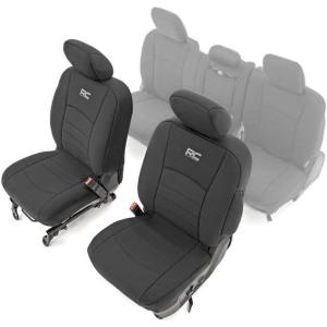 imageRough Country Neoprene Front Seat Covers for Ram 1500 20192024  Waterproof amp UV Resistant Foam Padded Front Seat Cover Set