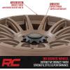 imageRough Country 90 Series One Piece Aluminum Wheel  20 x 9 in 6 x 55 Bolt Pattern 12 mm Offset Bronze Finish with Black Accent Bolts18x9 0 mm Offset