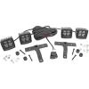 imageRough Country Quad LED Light Pod Kit wAmber DRL for 1824 Jeep JLJT  70823